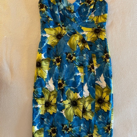 Jones of New York Blue & Yellow Floral Dress - Picture 3 of 7